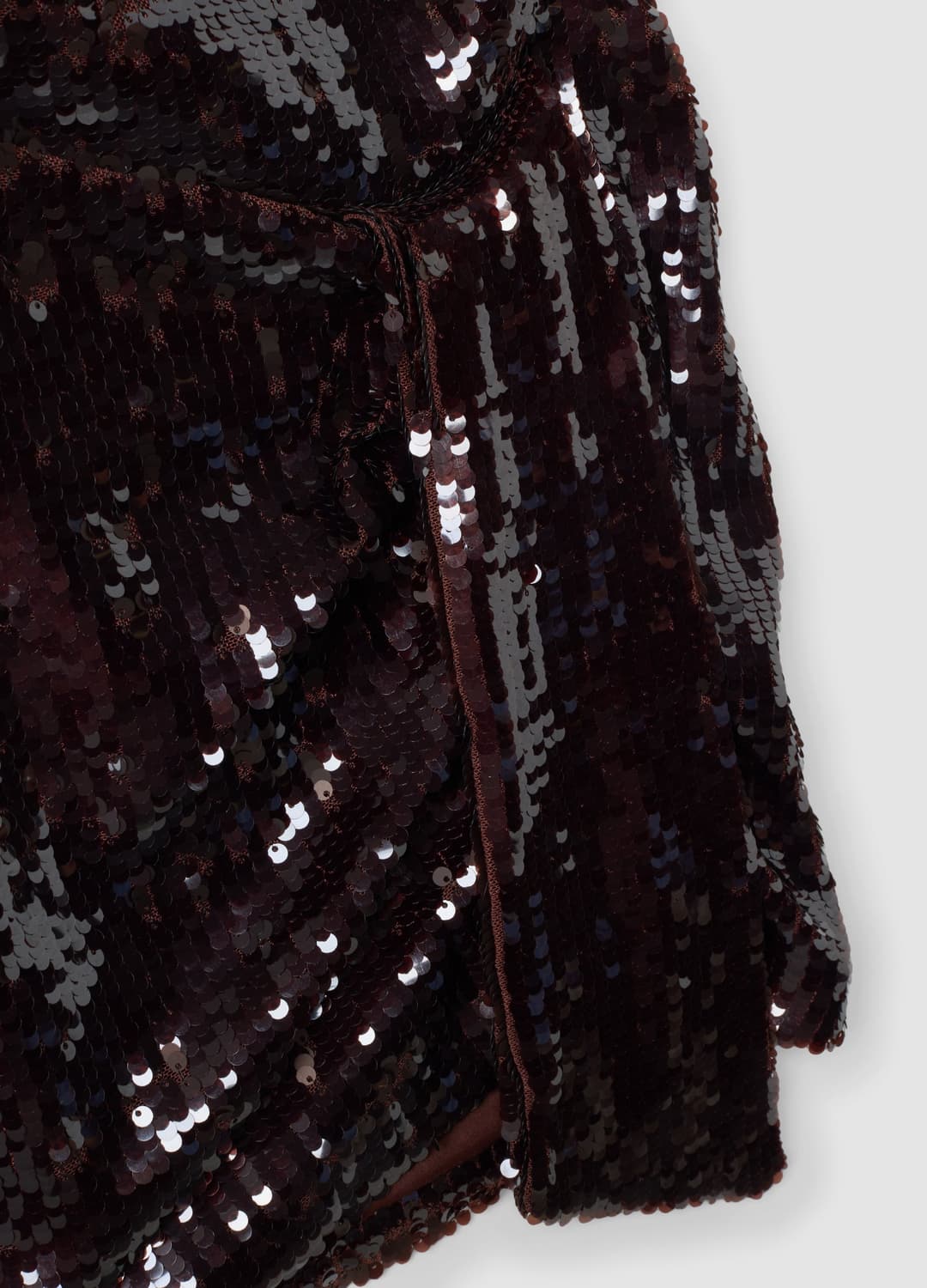Braunes Kleid Aus Stretchstoff Mit Pailletten | OVS Braunes Kleid Aus Stretchstoff Mit Pailletten - 5 | OVS
