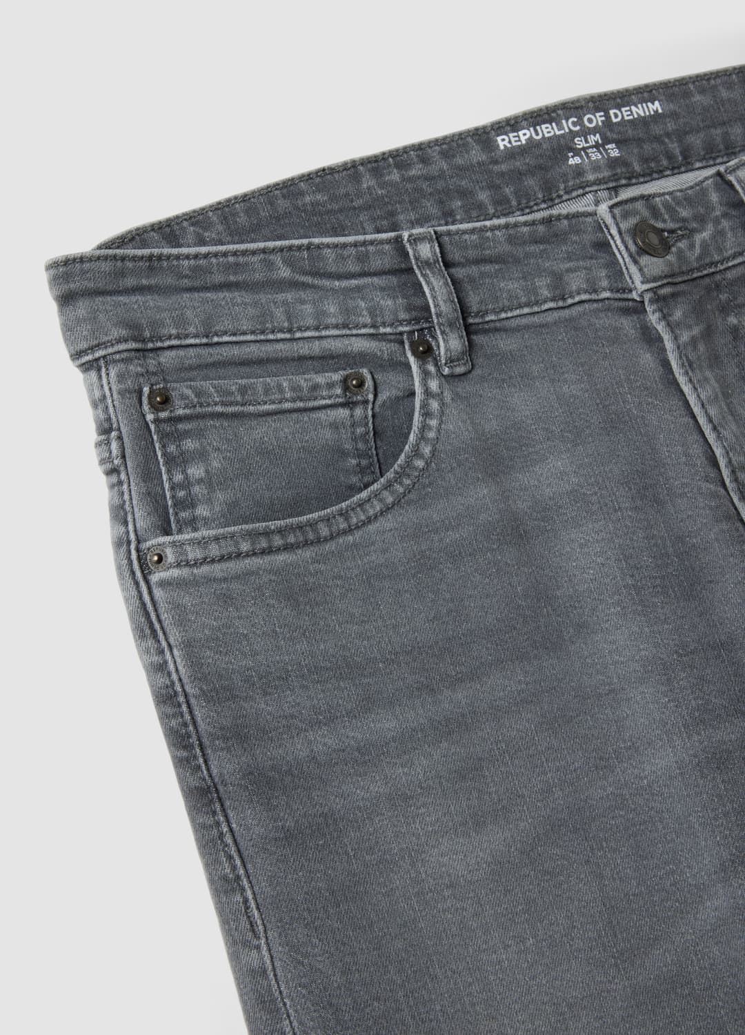 Graue Slim-fit-denim-jeans Aus Stretch-baumwolle | OVS Graue Slim-fit-denim-jeans Aus Stretch-baumwolle - 5 | OVS