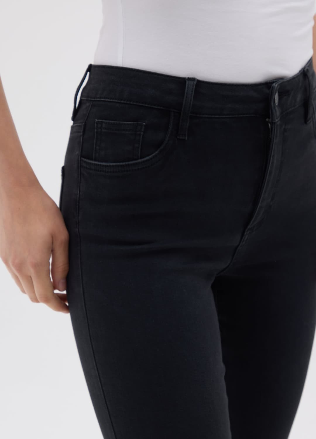 Damen-skinny-jeans Aus Elastischem Schwarzem Denim | OVS Damen-skinny-jeans Aus Elastischem Schwarzem Denim - 3 | OVS