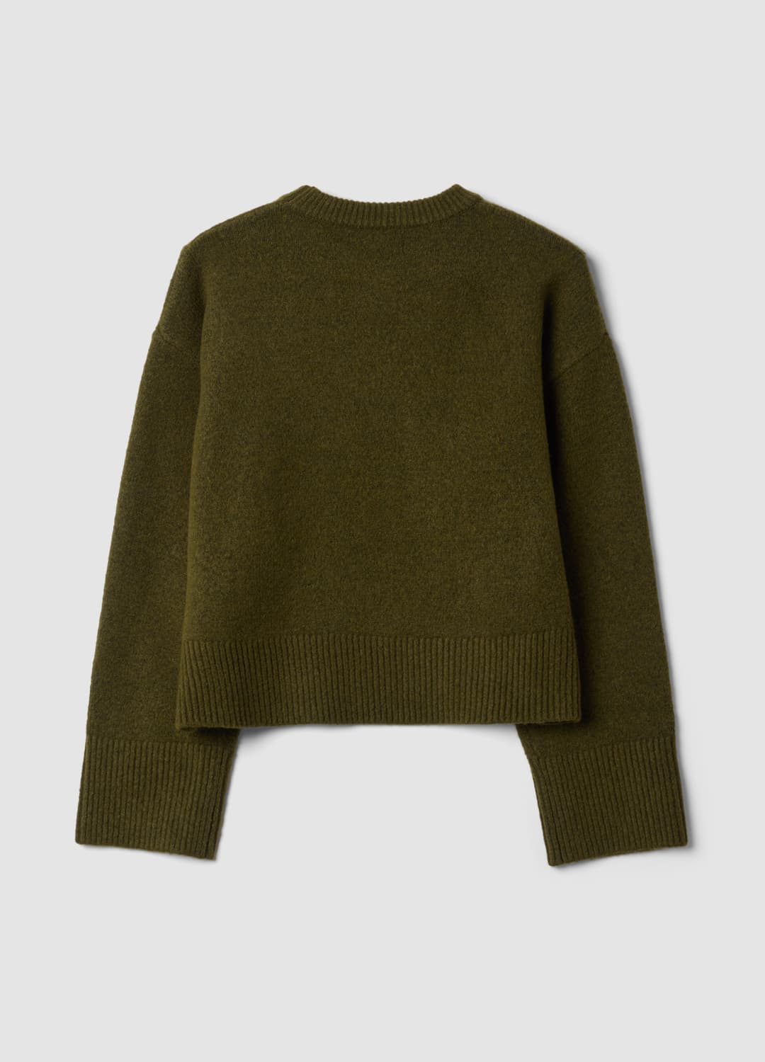 Grüner Stretchwoll-pullover Mit Rundhalsausschnitt Und Oversize-fit | OVS Grüner Stretchwoll-pullover Mit Rundhalsausschnitt Und Oversize-fit - 2 | OVS