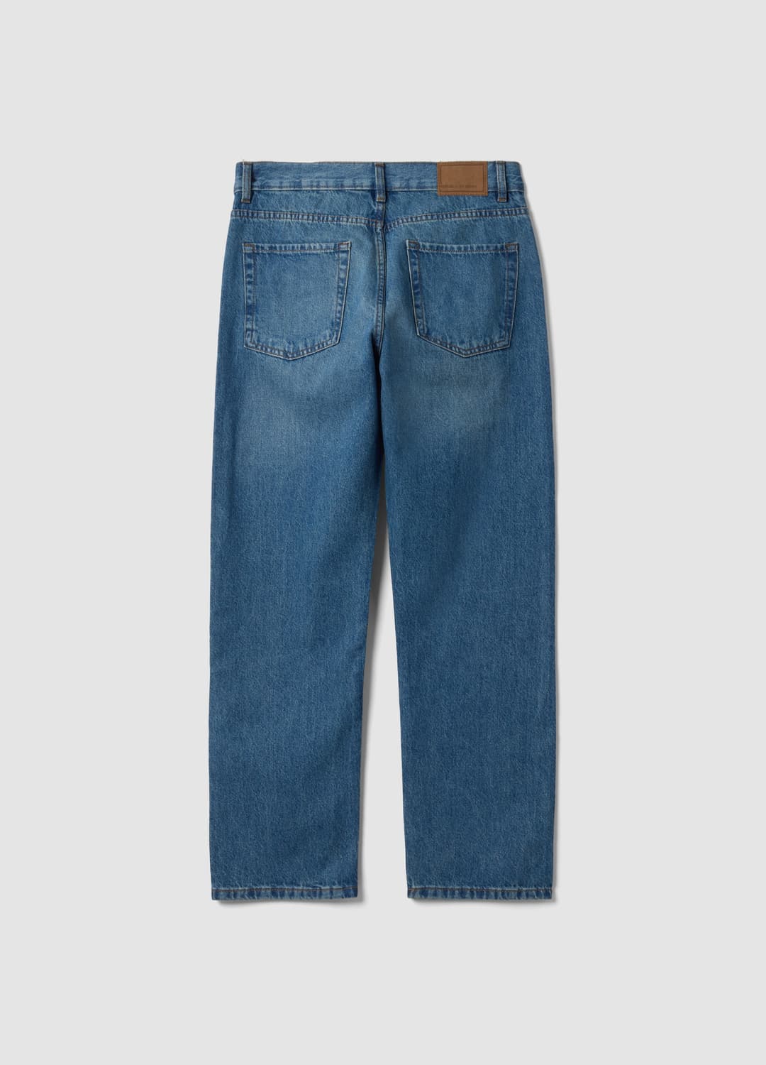Hellblaue Straight-fit-jeans Aus Reiner Baumwolle | OVS Hellblaue Straight-fit-jeans Aus Reiner Baumwolle - 2 | OVS