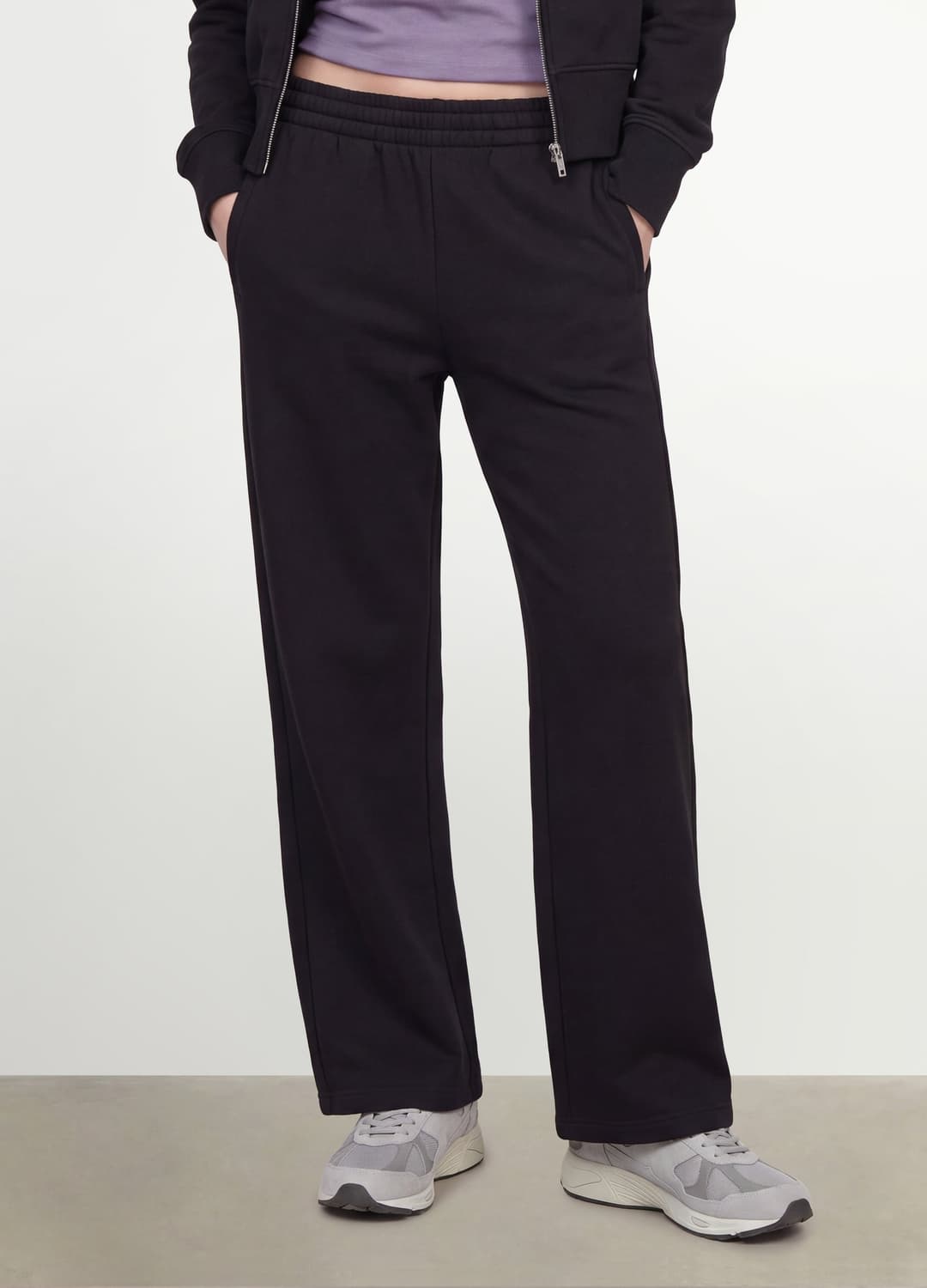 Pantaloni Jogger Neri In Misto Cotone Straight Fit | OVS Pantaloni Jogger Neri In Misto Cotone Straight Fit - 1 | OVS