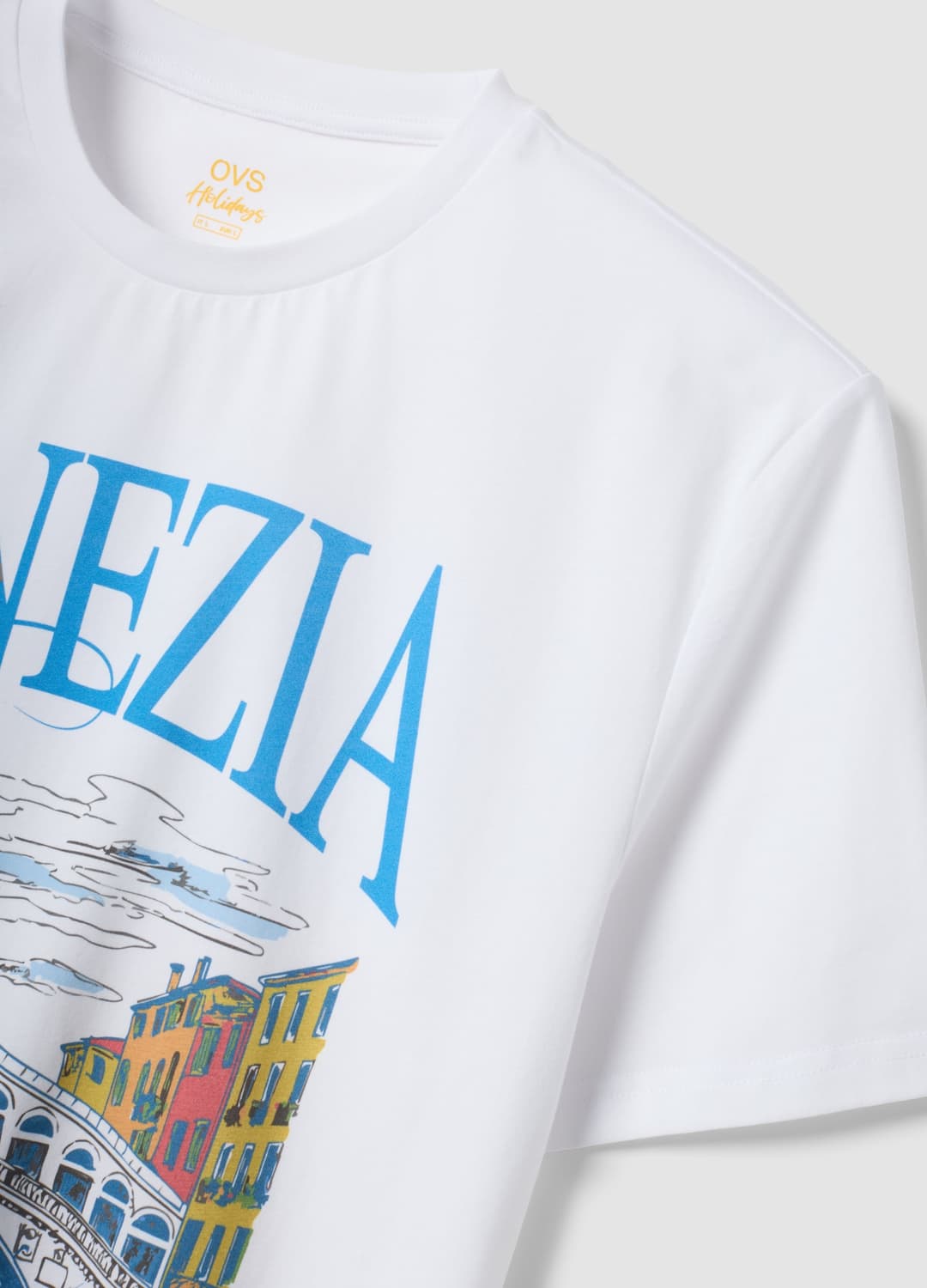T-shirt Bianca In Puro Cotone Con Stampa Grafica Regular Fit | OVS T-shirt Bianca In Puro Cotone Con Stampa Grafica Regular Fit - 5 | OVS