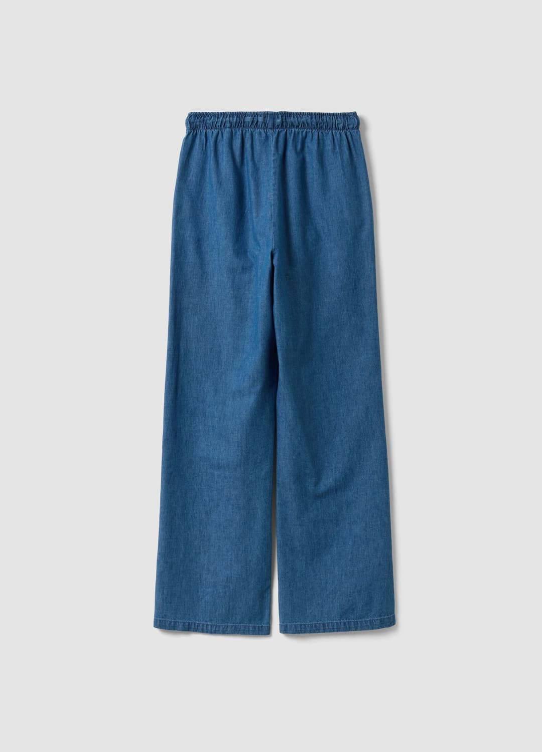 Blaue Wide-leg-jeanshose Aus Reiner Baumwolle Mit Tunnelzug | OVS Blaue Wide-leg-jeanshose Aus Reiner Baumwolle Mit Tunnelzug - 12 | OVS