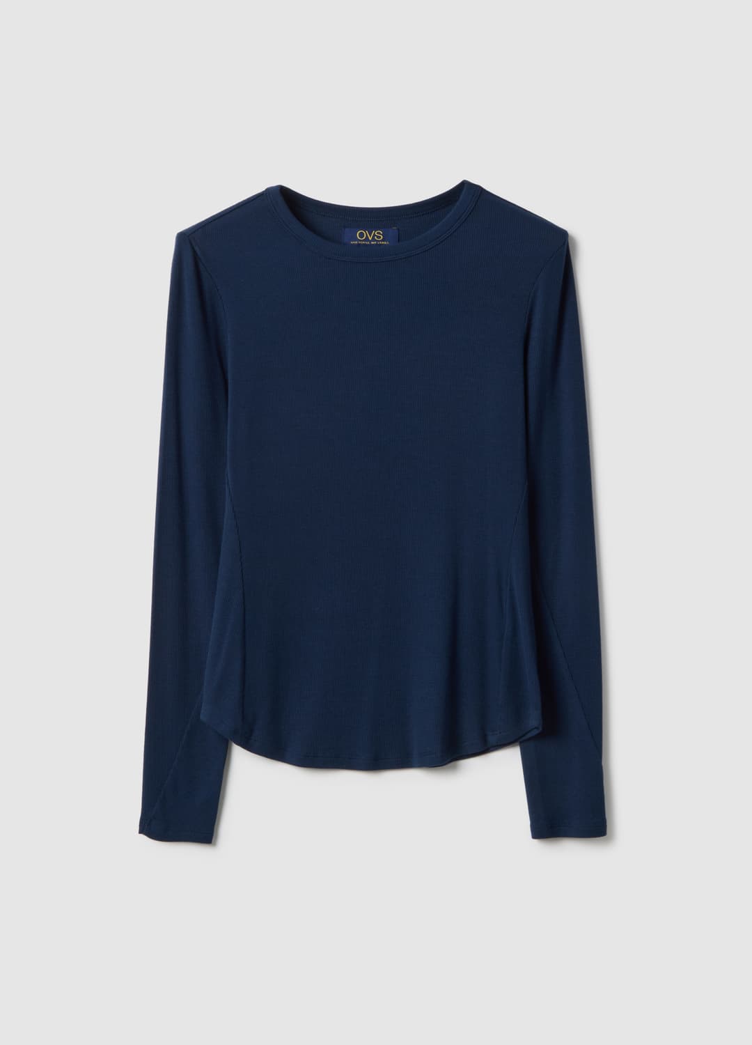 Blaues Regular-fit-oberteil Aus Stretch-modal | OVS Blaues Regular-fit-oberteil Aus Stretch-modal - 4 | OVS