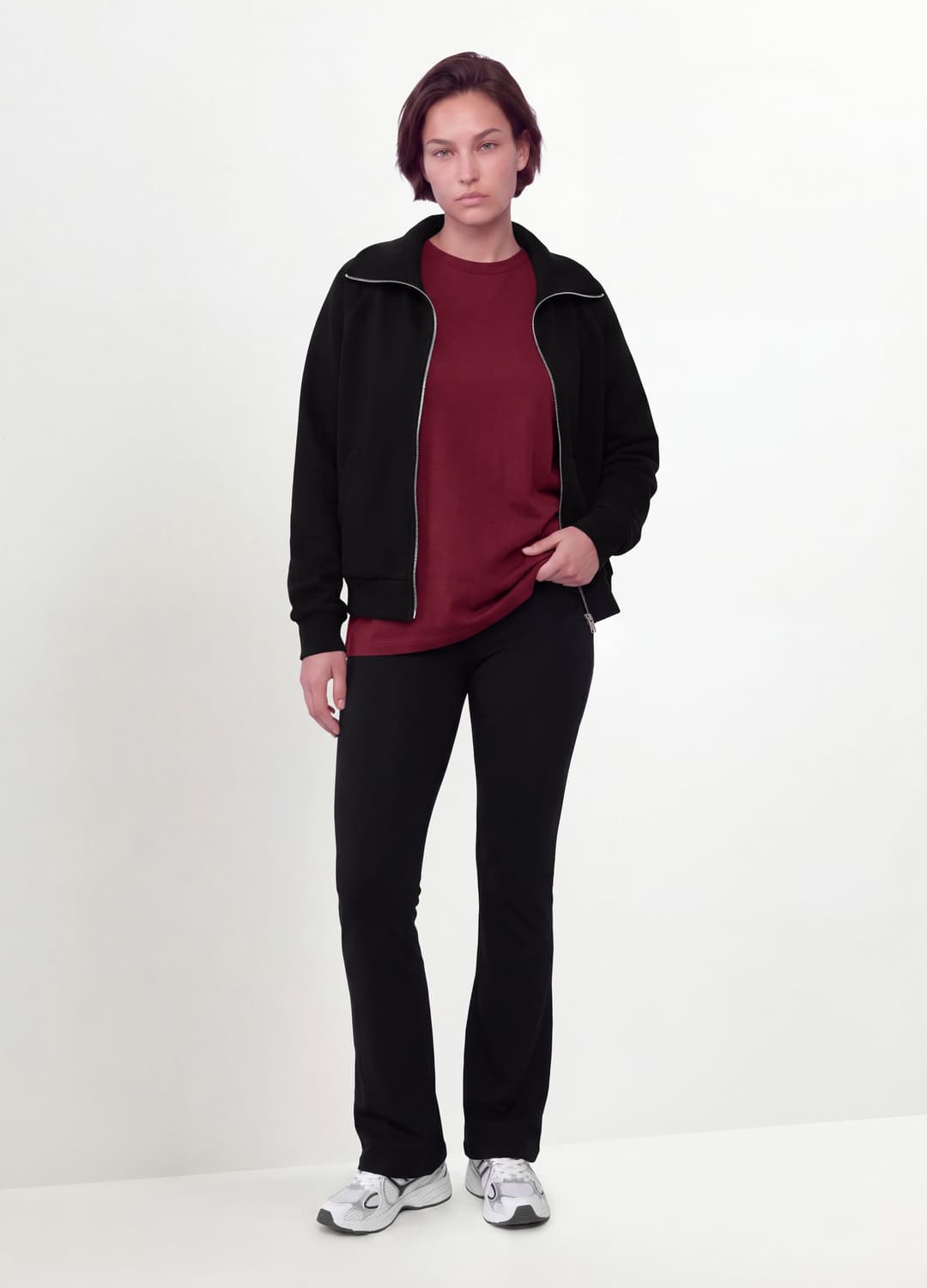 Felpa Nera In Viscosa Elasticizzata Con Dolcevita Regular Fit | OVS Felpa Nera In Viscosa Elasticizzata Con Dolcevita Regular Fit - 1 | OVS