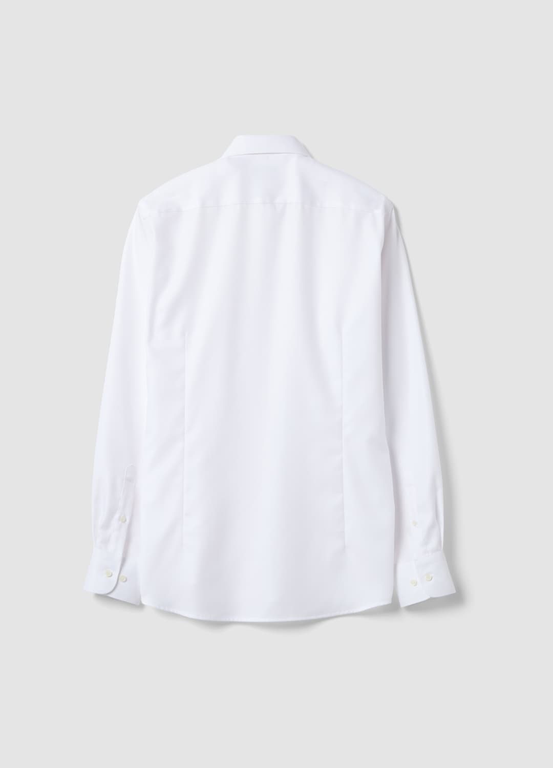 Camicia Bianca Slim Fit In Puro Cotone Con Collo Francese | OVS Camicia Bianca Slim Fit In Puro Cotone Con Collo Francese - 5 | OVS