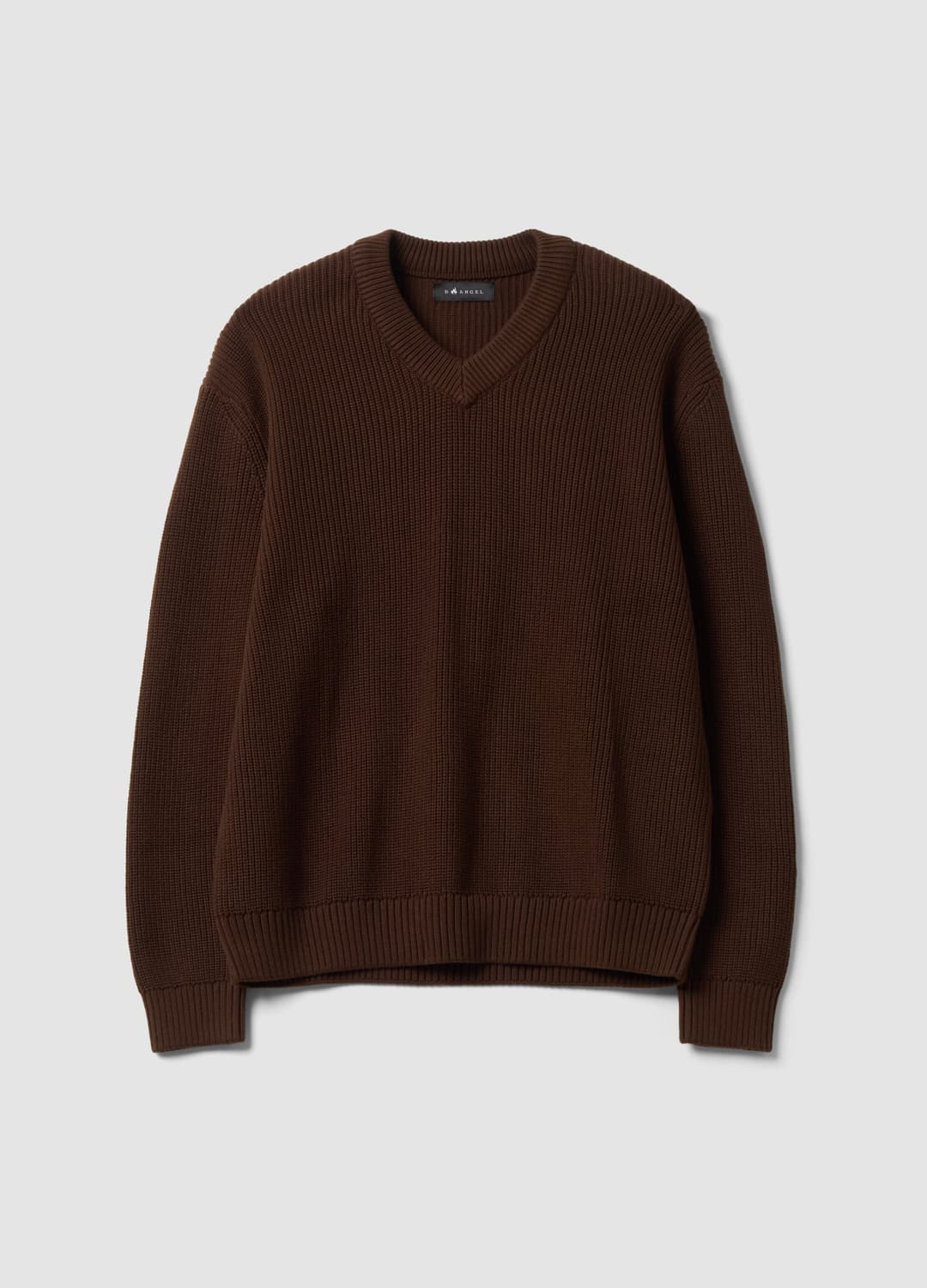 Maglia Marrone In Puro Cotone Con Scollo Profondo A V Regular Fit | OVS Maglia Marrone In Puro Cotone Con Scollo Profondo A V Regular Fit - 4 | OVS