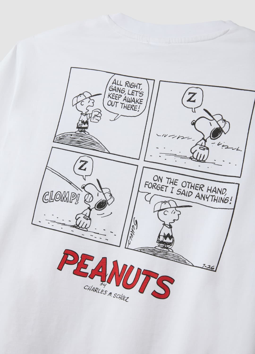 Weißes T-shirt Aus Reiner Baumwolle Mit Peanuts-print | OVS Weißes T-shirt Aus Reiner Baumwolle Mit Peanuts-print - 6 | OVS