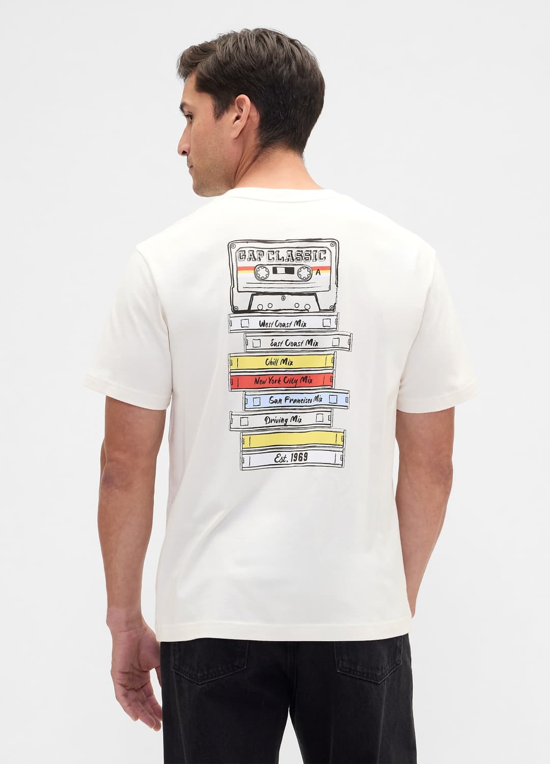 T-shirt In Puro Cotone Con Stampa E Logo Gap | OVS T-shirt In Puro Cotone Con Stampa E Logo Gap - 1 | OVS