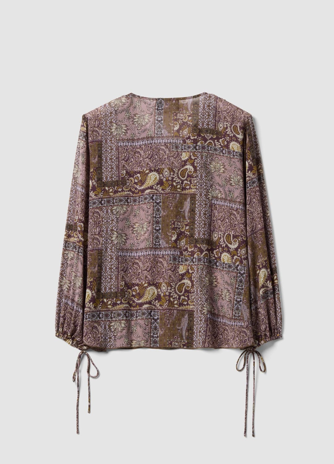 Camicia Viola Fantasia Con Volant E Fiocco Al Collo | OVS Camicia Viola Fantasia Con Volant E Fiocco Al Collo - 6 | OVS