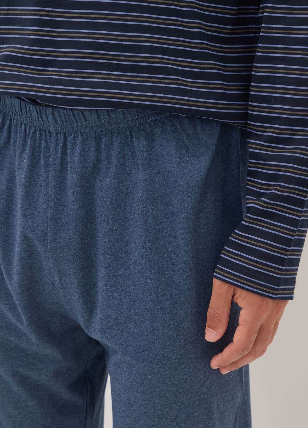 Pigiama Blu Navy In Puro Cotone Organico A Righe Con Girocollo | OVS Pigiama Blu Navy In Puro Cotone Organico A Righe Con Girocollo - 3 | OVS