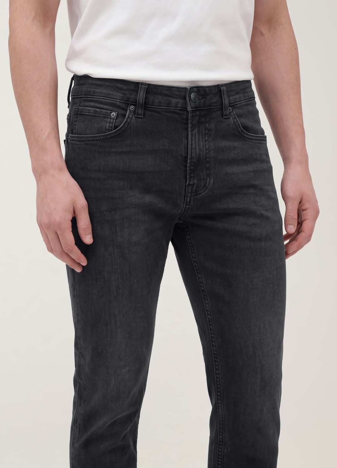 Jeans Denim Neri In Cotone Elasticizzato Slim Fit | OVS Jeans Denim Neri In Cotone Elasticizzato Slim Fit - 3 | OVS