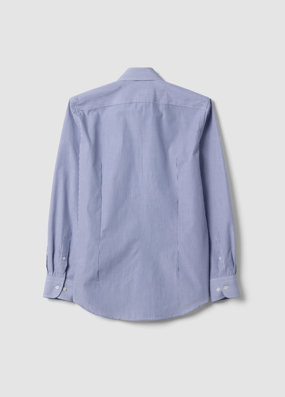 Camicia Blu A Righe In Misto Cotone Button Down Easy Iron Slim Fit | OVS Camicia Blu A Righe In Misto Cotone Button Down Easy Iron Slim Fit - 5 | OVS
