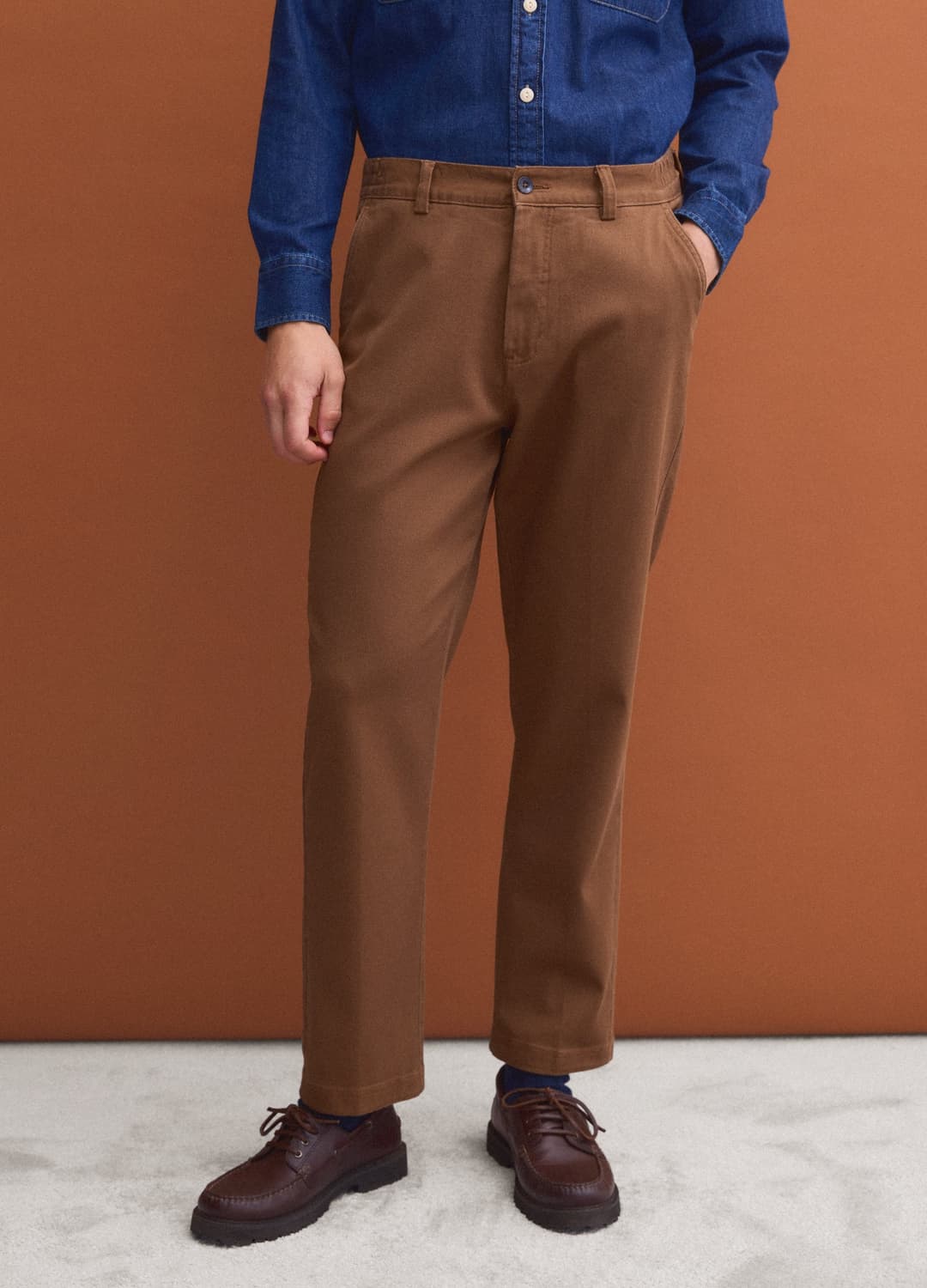 Braune Chinohose Aus Stretch-baumwolle | OVS Braune Chinohose Aus Stretch-baumwolle - 8 | OVS