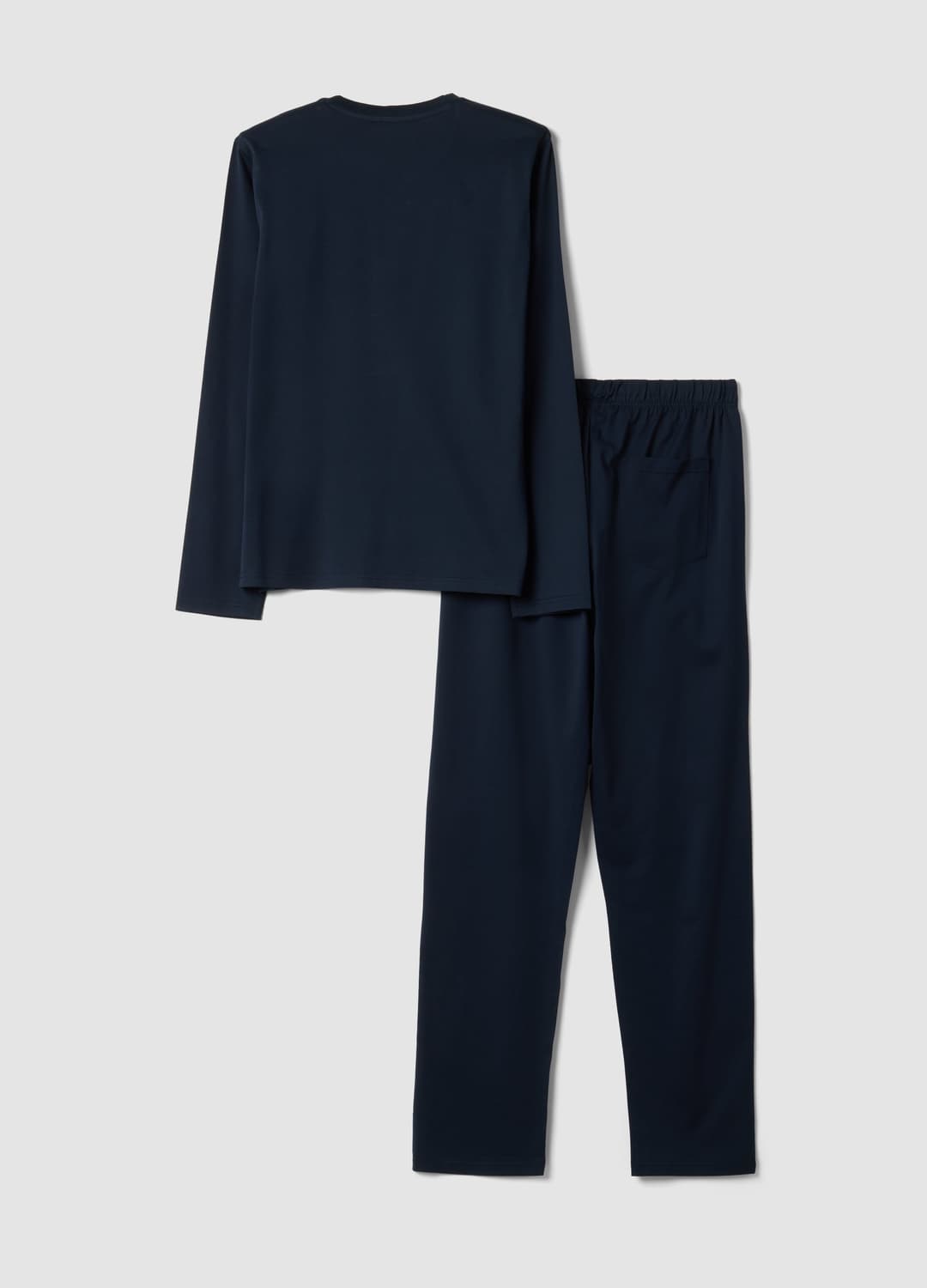 Pigiama Blu In Puro Cotone Organico Con Scollo Serafino Regular Fit | OVS Pigiama Blu In Puro Cotone Organico Con Scollo Serafino Regular Fit - 6 | OVS