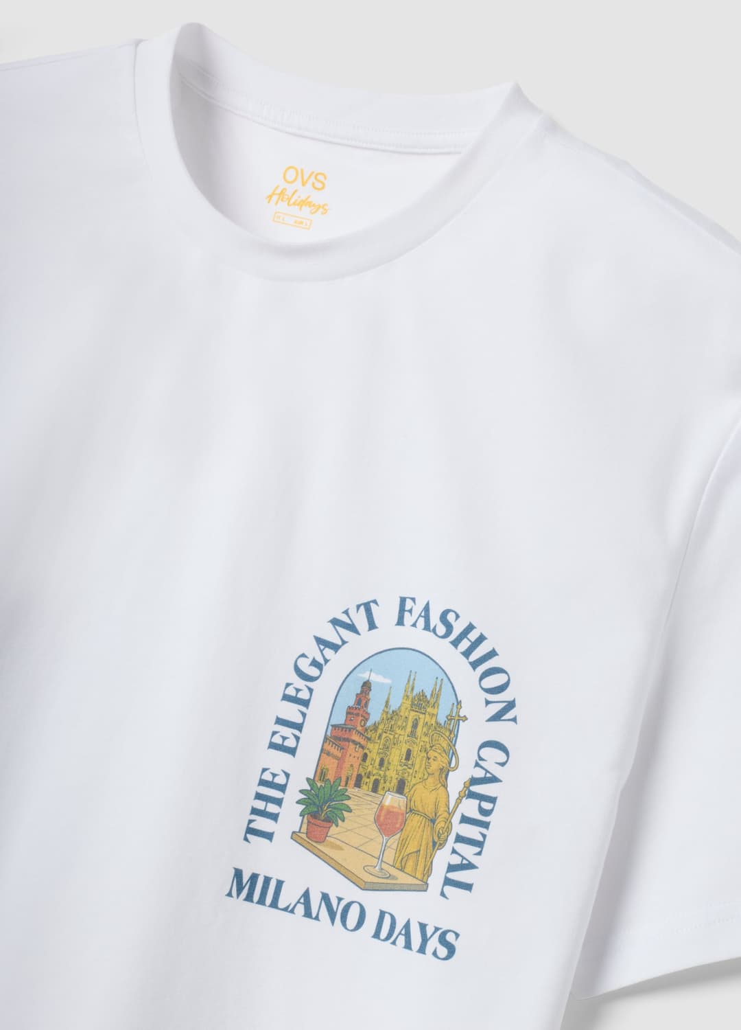 T-shirt Bianca In Puro Cotone Con Stampa Regular Fit | OVS T-shirt Bianca In Puro Cotone Con Stampa Regular Fit - 5 | OVS