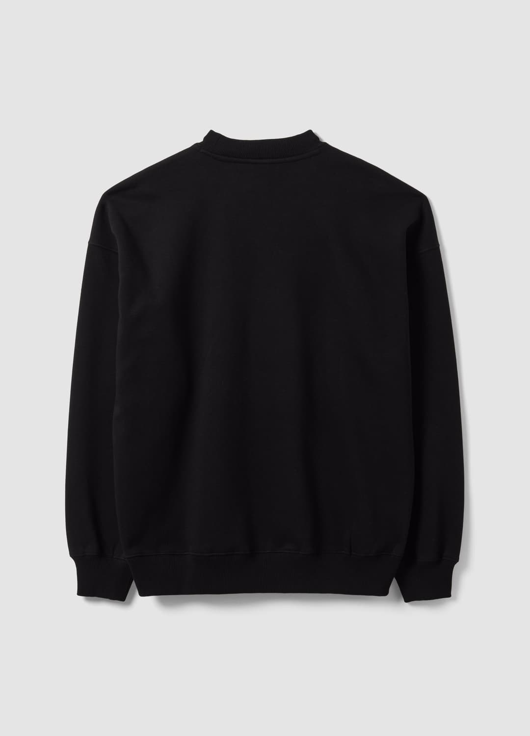 Felpa Nera In Misto Cotone Con Logo Frontale | OVS Felpa Nera In Misto Cotone Con Logo Frontale - 6 | OVS