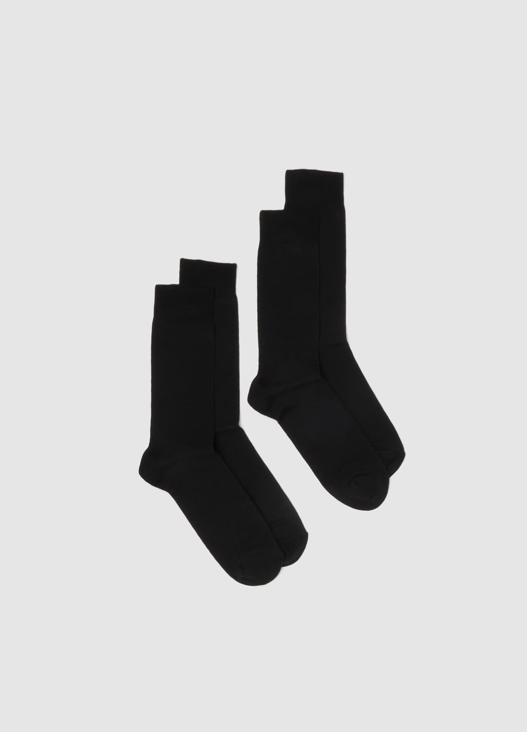 Zweierpack Kurze Schwarze Baumwollmix-socken Regular Fit | OVS Zweierpack Kurze Schwarze Baumwollmix-socken Regular Fit - 0 | OVS