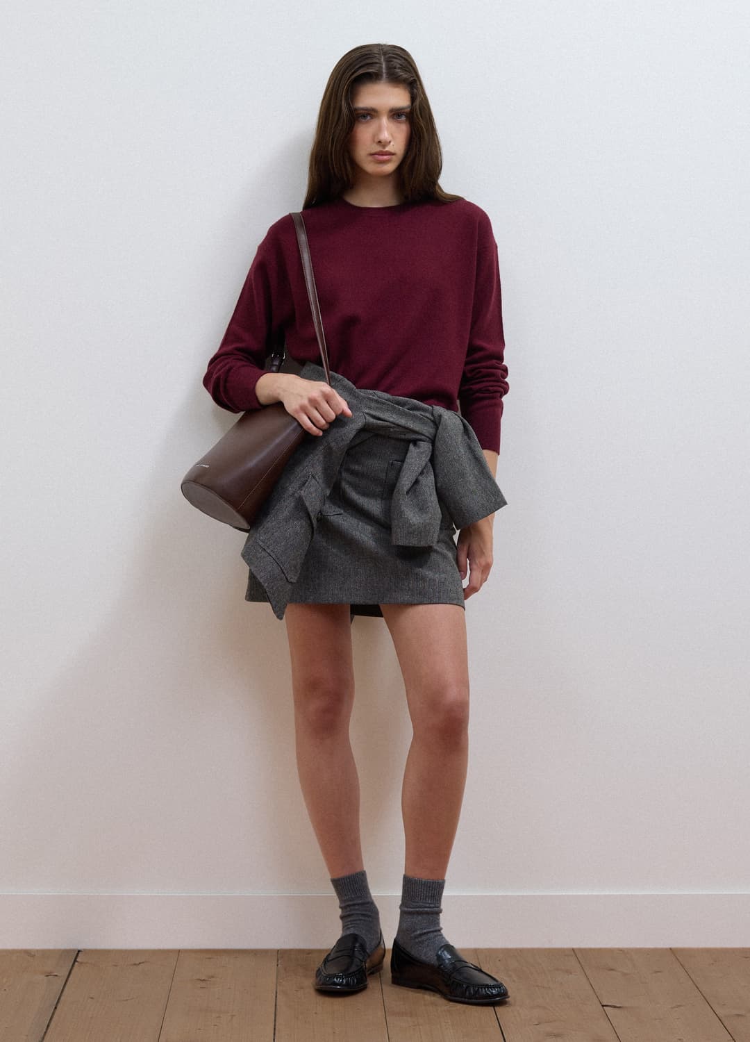 Violetter Pullover Aus Reiner Wolle Mit Rundhalsausschnitt Und Oversize-fit | OVS Violetter Pullover Aus Reiner Wolle Mit Rundhalsausschnitt Und Oversize-fit - 1 | OVS