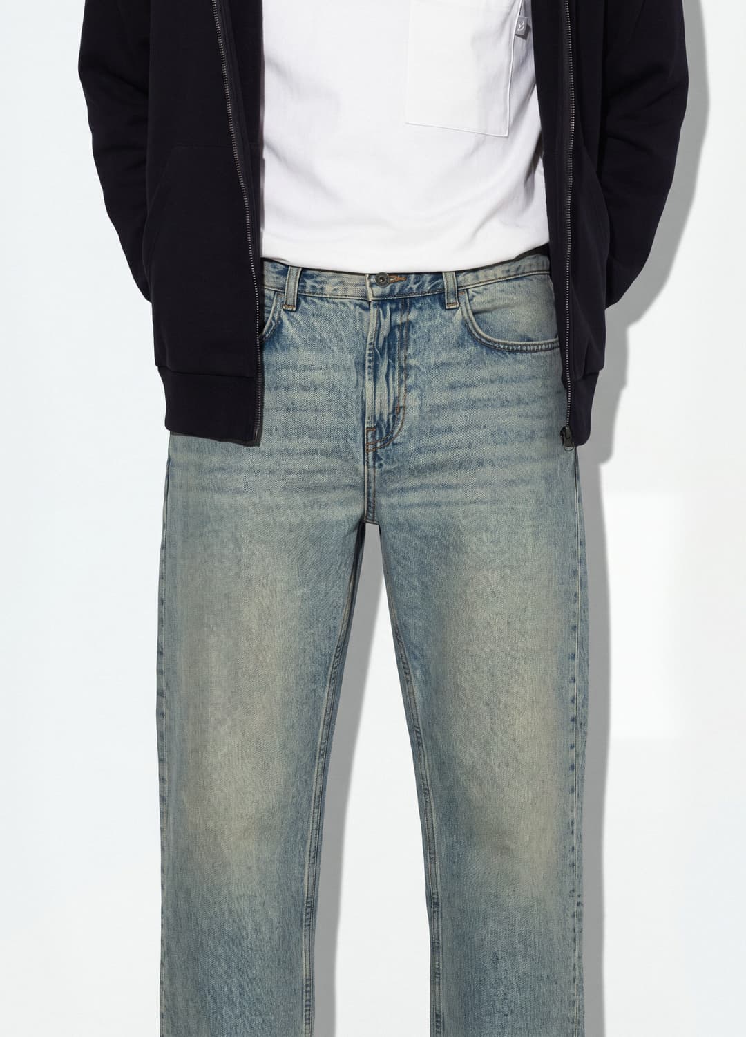 Hellblaue Denim-jeans Aus Reiner Baumwolle | OVS Hellblaue Denim-jeans Aus Reiner Baumwolle - 3 | OVS