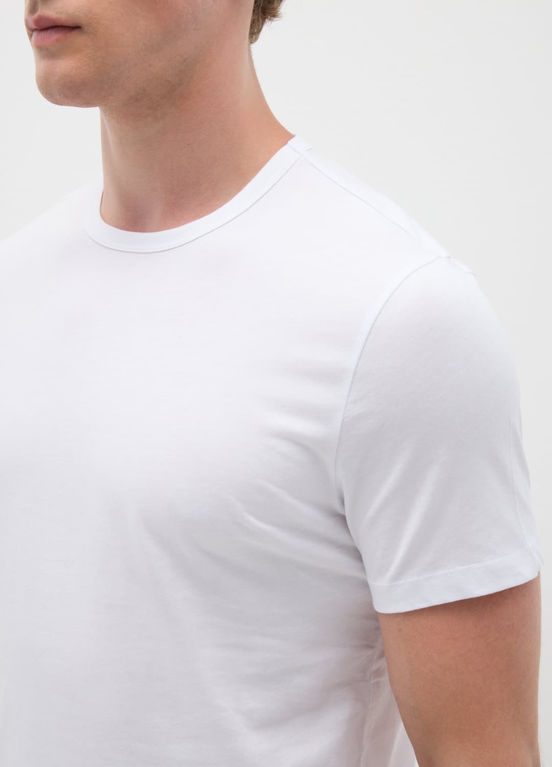 Herren-t-shirt Aus Reinem Baumwolle In Weißem Regular-fit | OVS Herren-t-shirt Aus Reinem Baumwolle In Weißem Regular-fit - 3 | OVS