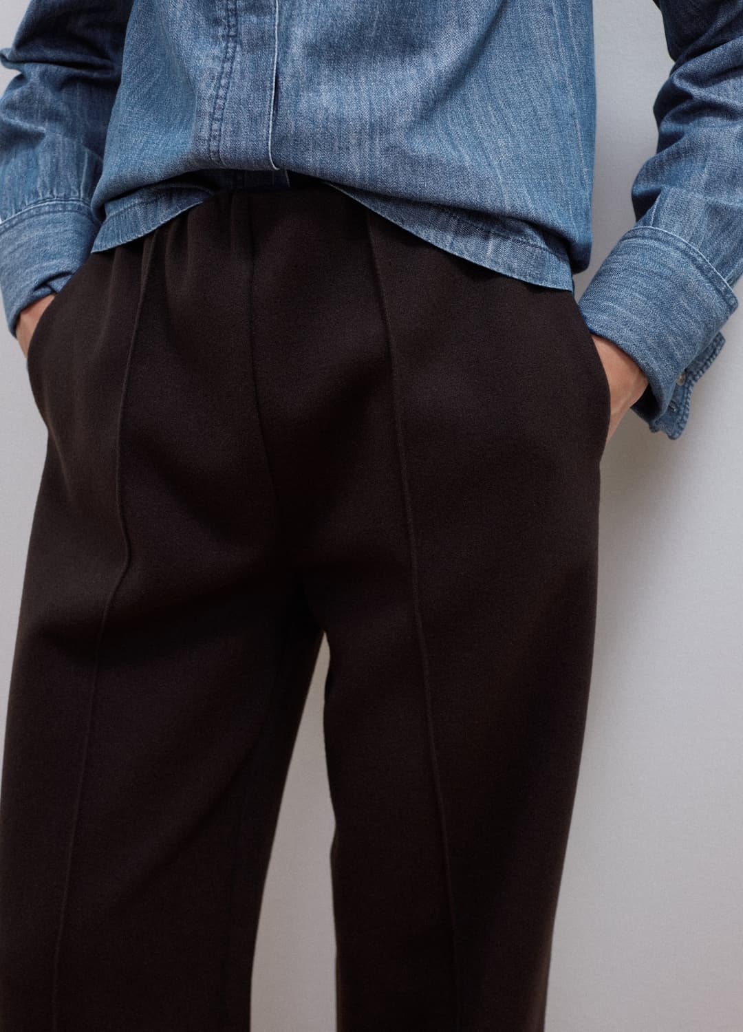 Braune Elegante Hose Aus Viskosemix Im Baggy Fit | OVS Braune Elegante Hose Aus Viskosemix Im Baggy Fit - 2 | OVS