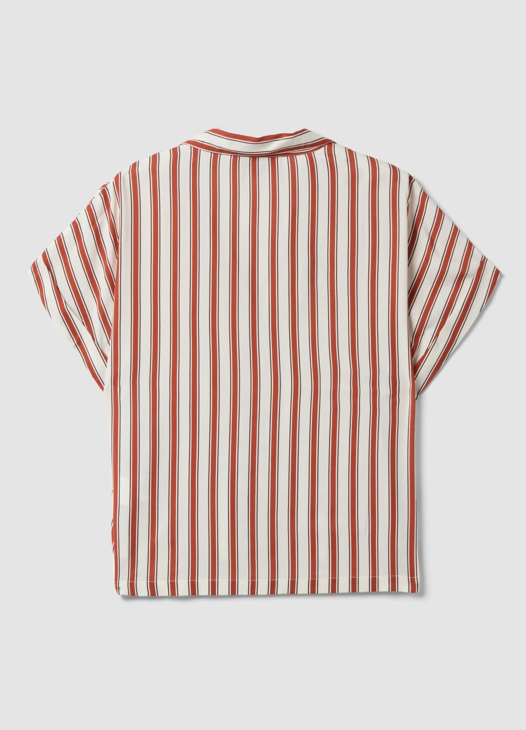 Camicia Multicolor A Righe In Pura Viscosa A Maniche Corte Over Fit | OVS Camicia Multicolor A Righe In Pura Viscosa A Maniche Corte Over Fit - 6 | OVS