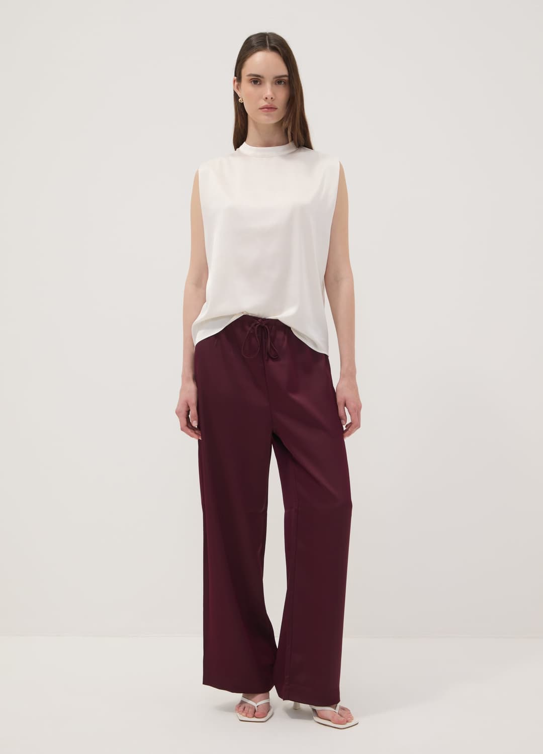 Weißes Stretch-top Mit Stehkragen | OVS Weißes Stretch-top Mit Stehkragen - 1 | OVS