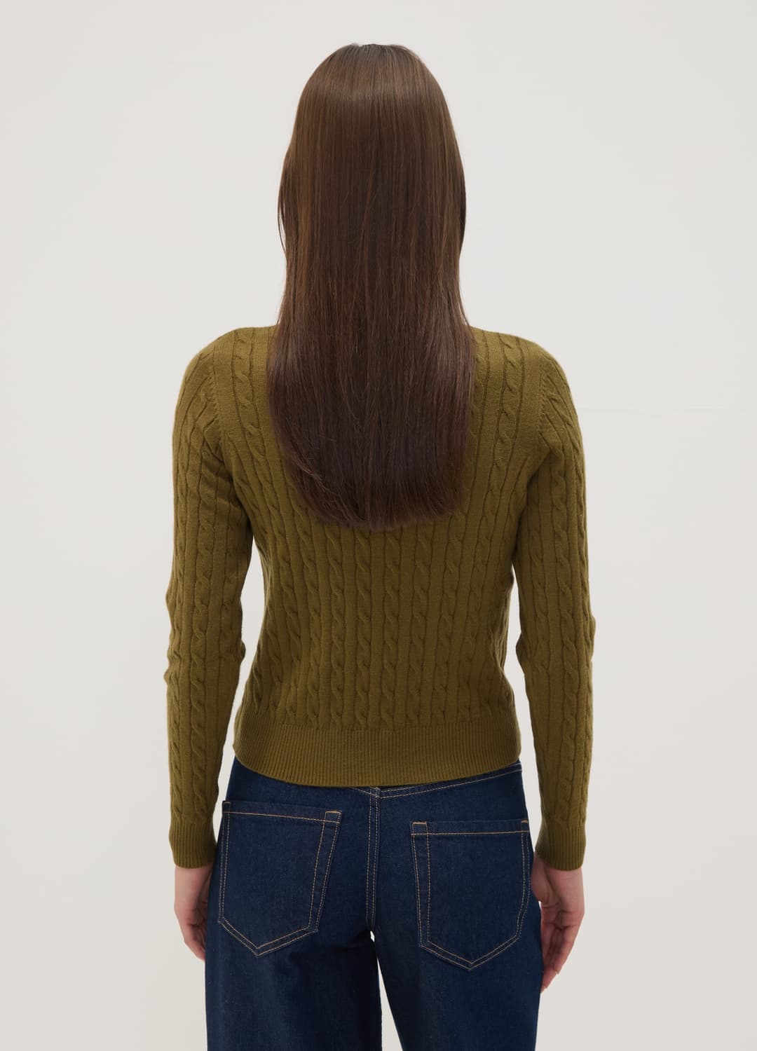 Roter Zopfmuster-pullover Mit Rundhalsausschnitt | OVS Roter Zopfmuster-pullover Mit Rundhalsausschnitt - 3 | OVS