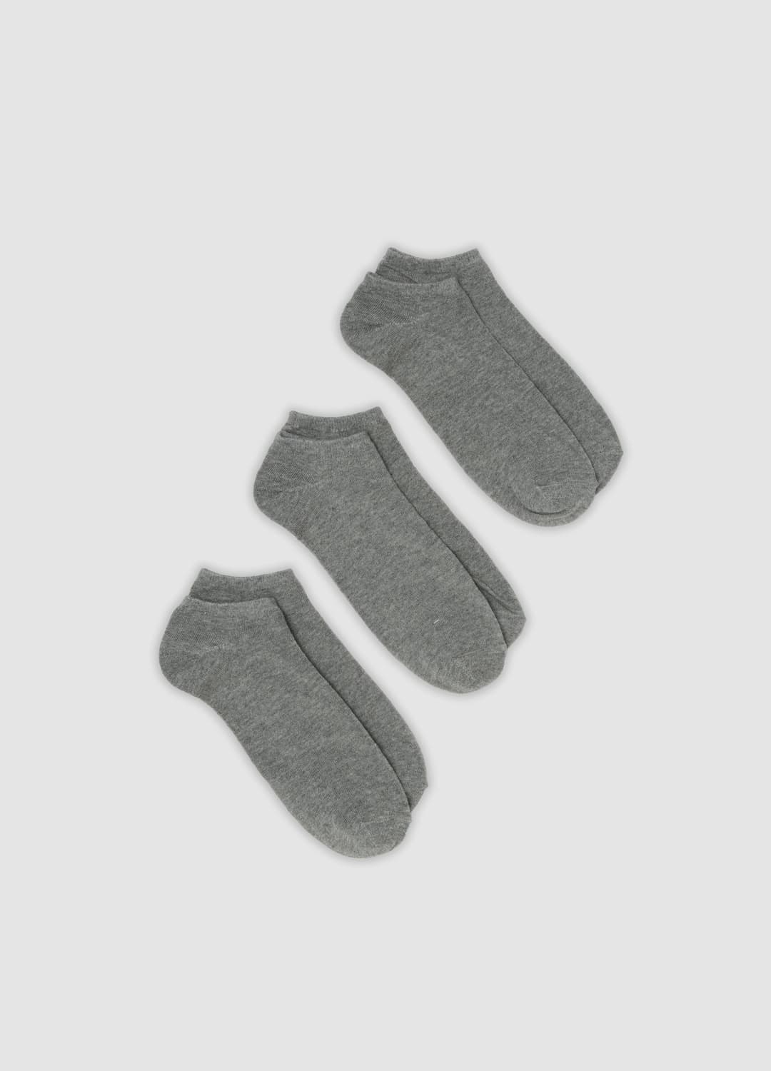 3er-pack Graue Knöchelsocken Aus Elastischer Bio-baumwolle | OVS 3er-pack Graue Knöchelsocken Aus Elastischer Bio-baumwolle - 0 | OVS