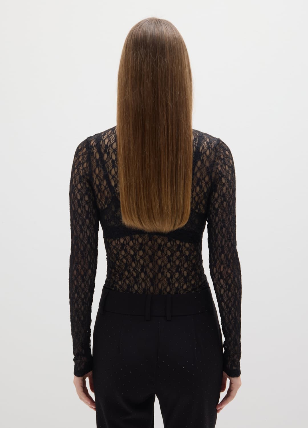 Body Nero Senza Coppa In Pizzo Elasticizzato Regular Fit | OVS Body Nero Senza Coppa In Pizzo Elasticizzato Regular Fit - 3 | OVS
