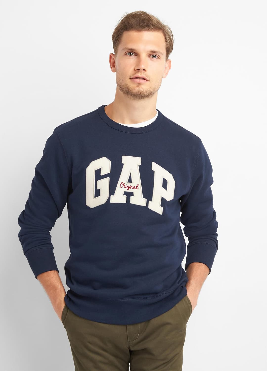 Felpa Girocollo Con Logo Gap | OVS Felpa Girocollo Con Logo Gap - 0 | OVS