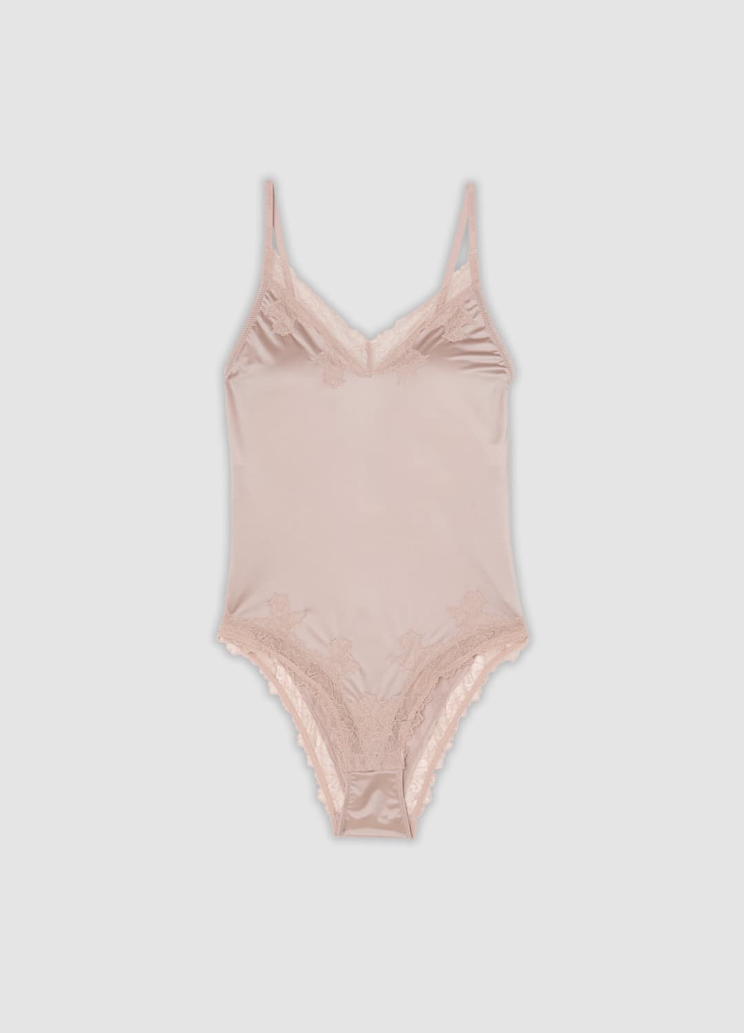 Body Rosa In Microfibra Elasticizzata Con Bordi In Pizzo | OVS Body Rosa In Microfibra Elasticizzata Con Bordi In Pizzo - 0 | OVS