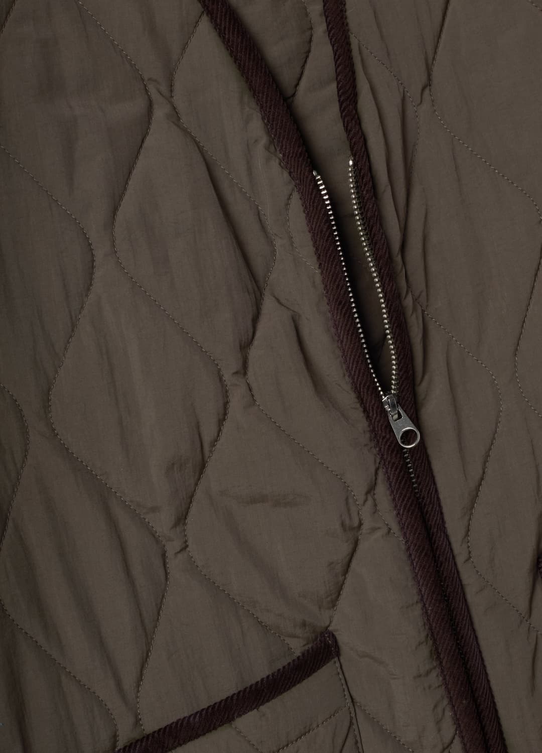 Gilet Verde Trapuntato Con Zip Regular Fit | OVS Gilet Verde Trapuntato Con Zip Regular Fit - 5 | OVS