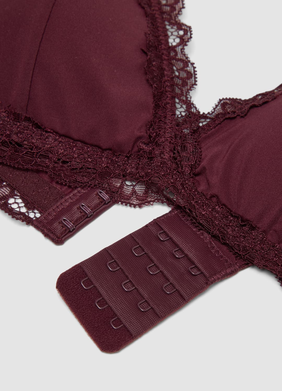 Reggiseno A Triangolo Viola In Microfibra Elasticizzata Con Pizzo | OVS Reggiseno A Triangolo Viola In Microfibra Elasticizzata Con Pizzo - 1 | OVS