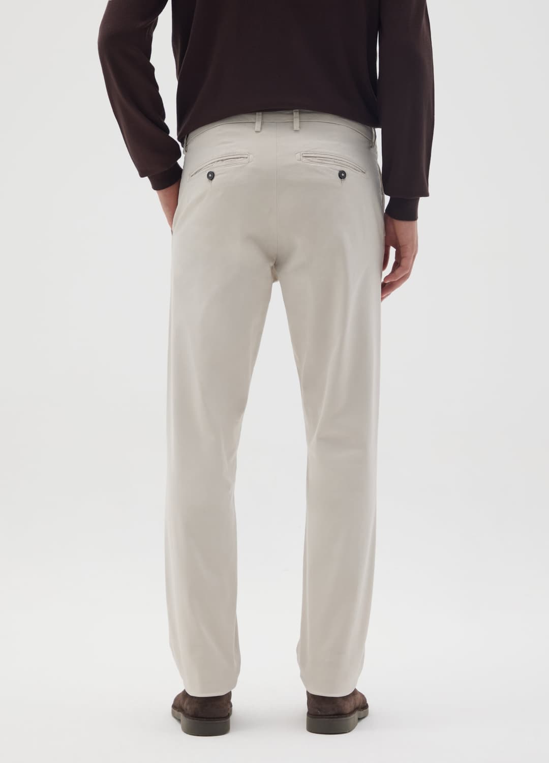 Pantaloni In Cotone Elasticizzato Marroni Slim Fit | OVS Pantaloni In Cotone Elasticizzato Marroni Slim Fit - 2 | OVS