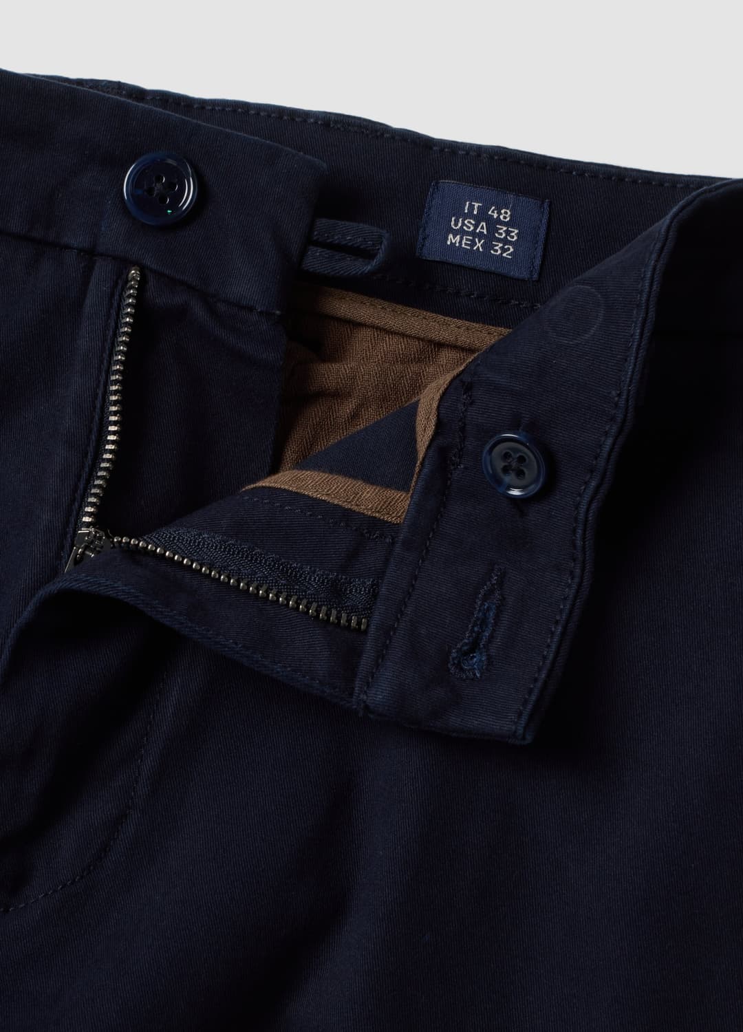 Blaue Slim-fit-chinohose Aus Elastischem Baumwolltwill | OVS Blaue Slim-fit-chinohose Aus Elastischem Baumwolltwill - 1 | OVS