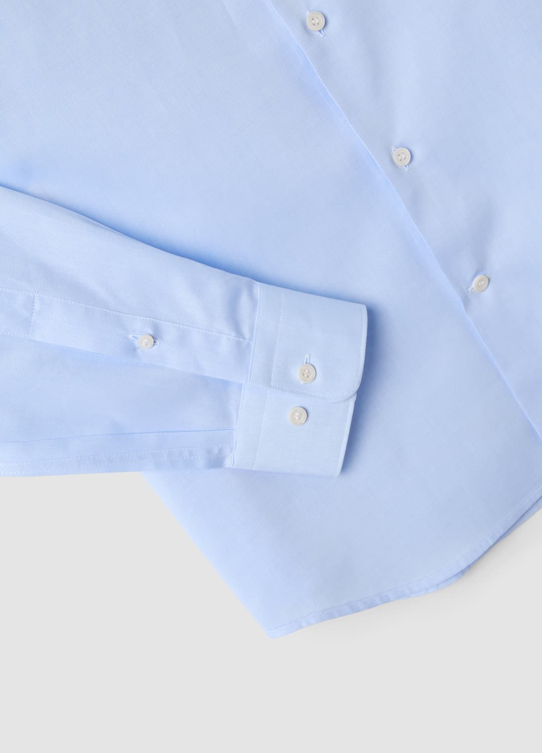 Camicia Azzurra In Puro Compact Cotton Con Collo Classico Slim Fit | OVS Camicia Azzurra In Puro Compact Cotton Con Collo Classico Slim Fit - 2 | OVS