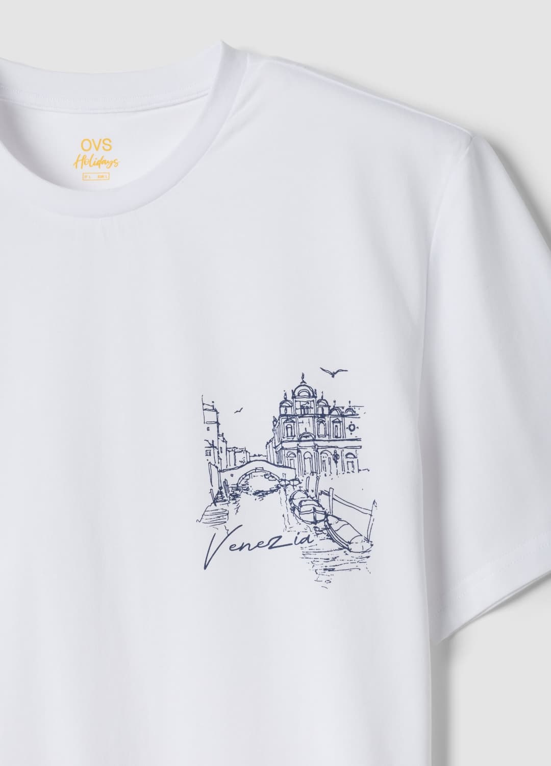 T-shirt Bianca In Puro Cotone Con Stampa Regular Fit | OVS T-shirt Bianca In Puro Cotone Con Stampa Regular Fit - 5 | OVS