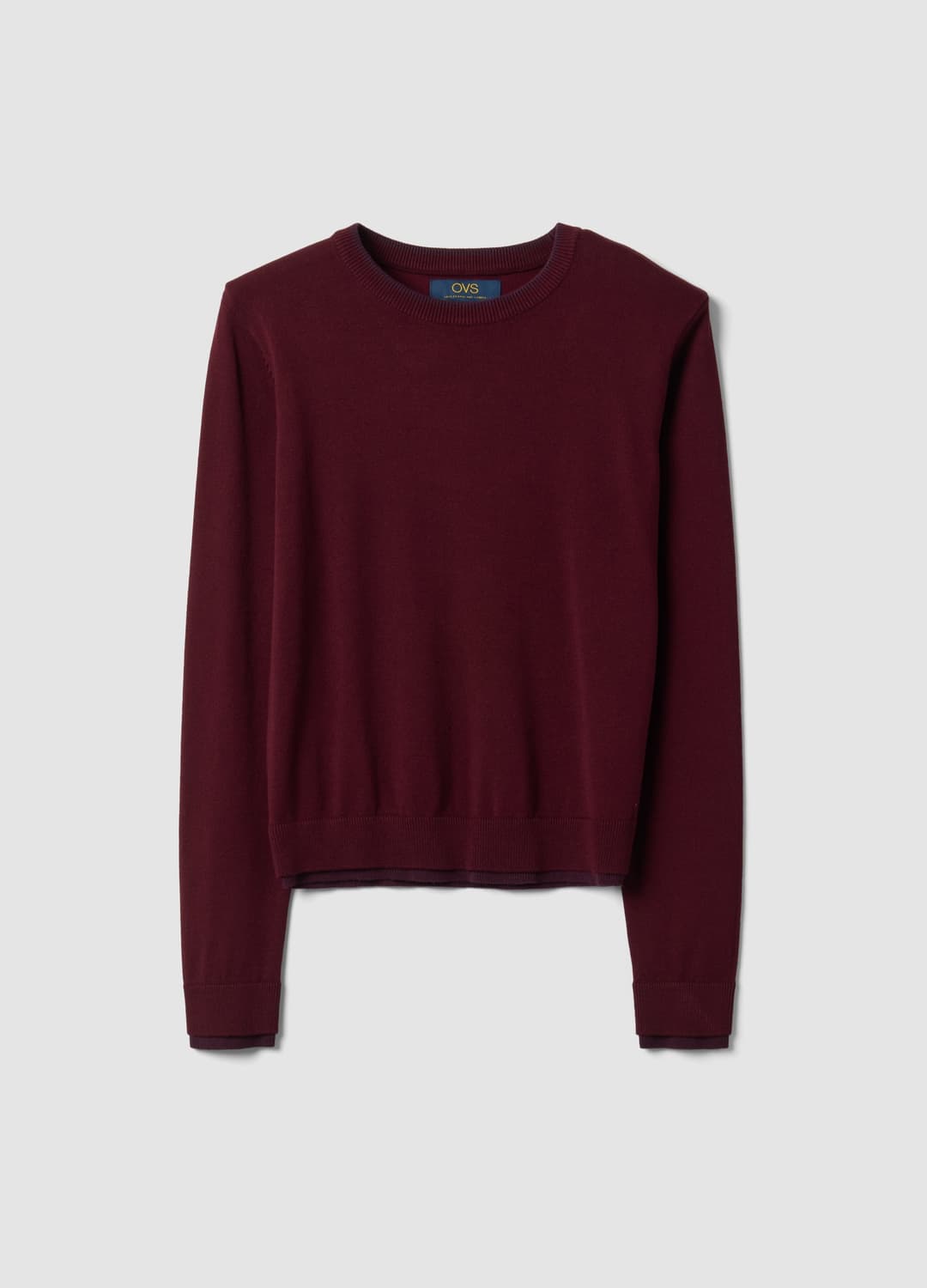 Maglia Blu In Misto Viscosa A Girocollo | OVS Maglia Blu In Misto Viscosa A Girocollo - 4 | OVS