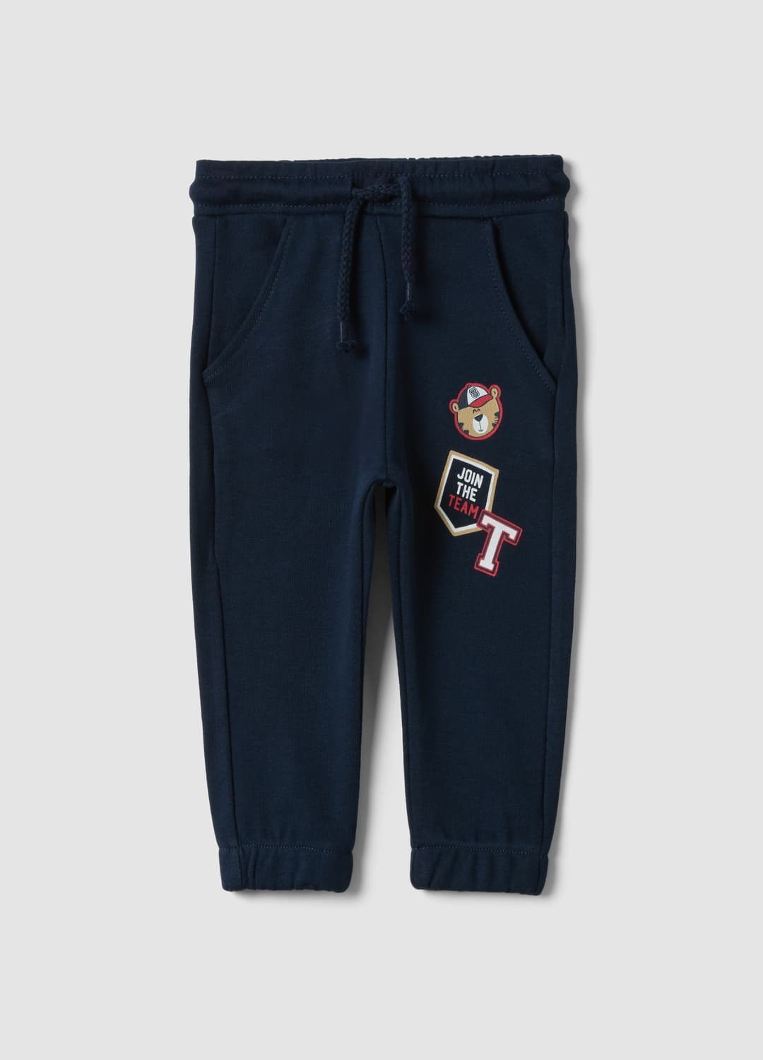 Pantaloni Jogger Blu In Puro Cotone Con Stampa Orsetto Regular Fit Per Bimbo | OVS Pantaloni Jogger Blu In Puro Cotone Con Stampa Orsetto Regular Fit Per Bimbo - 0 | OVS