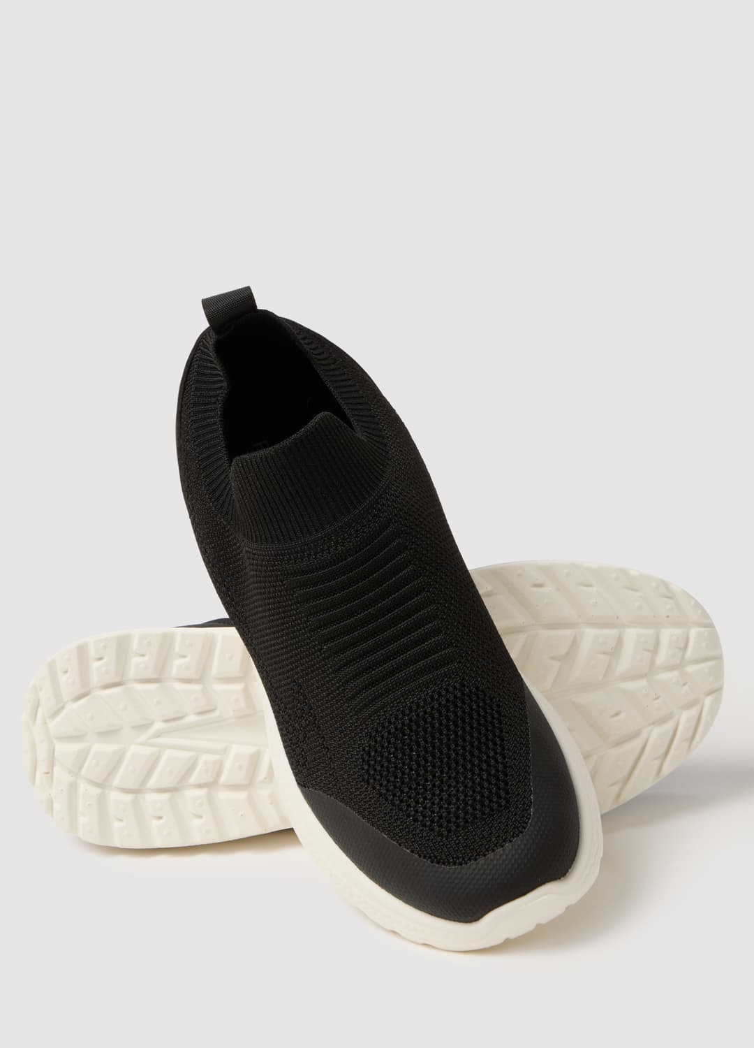 Sneakers Nere Regular Fit Con Suola Robusta Bianca | OVS Sneakers Nere Regular Fit Con Suola Robusta Bianca - 1 | OVS