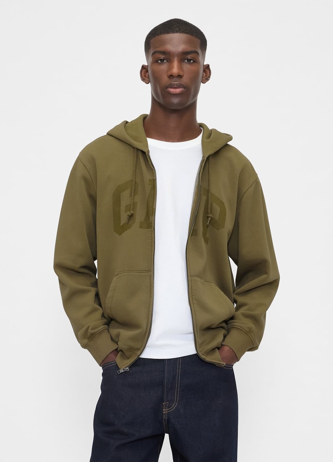 Felpa Full Zip Con Logo Gap | OVS Felpa Full Zip Con Logo Gap - 0 | OVS