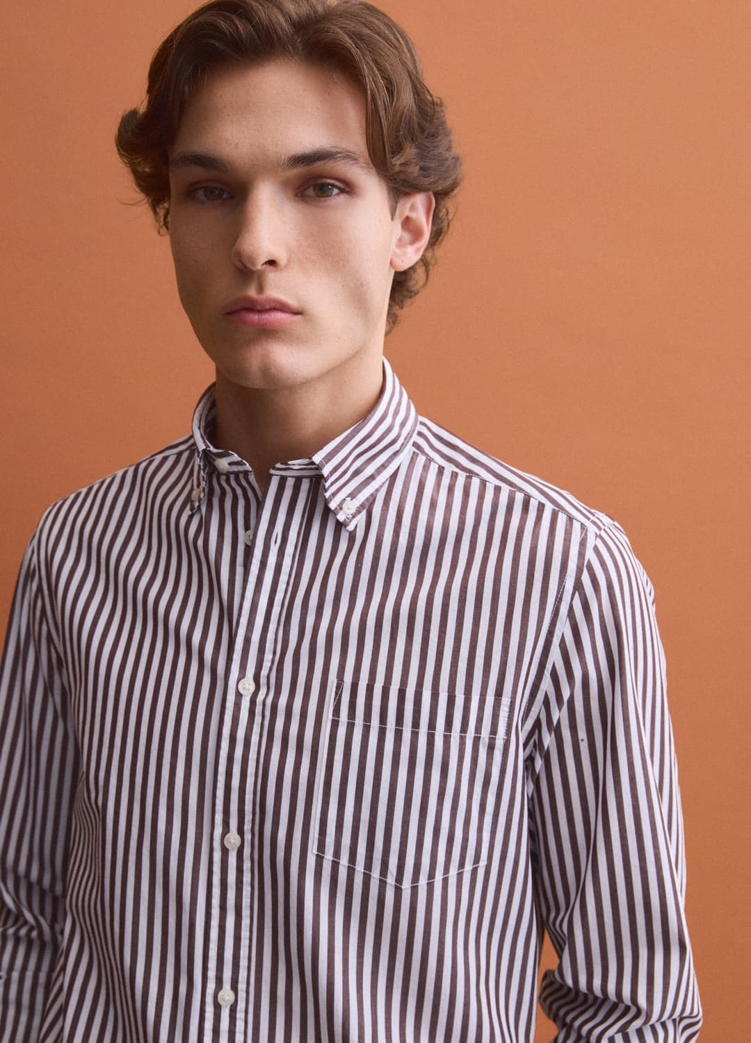 Camicia Bianca In Popeline Di Puro Cotone A Righe Regular Fit | OVS Camicia Bianca In Popeline Di Puro Cotone A Righe Regular Fit - 3 | OVS