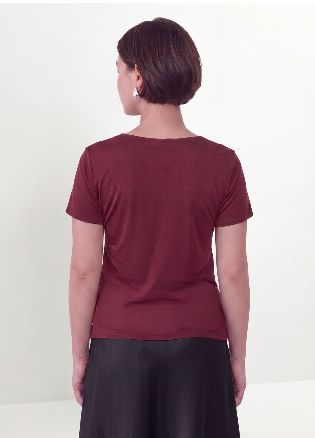 Blusa Satinata Rossa In Tessuto Elasticizzato Con Scollo A V Regular Fit | OVS Blusa Satinata Rossa In Tessuto Elasticizzato Con Scollo A V Regular Fit - 3 | OVS