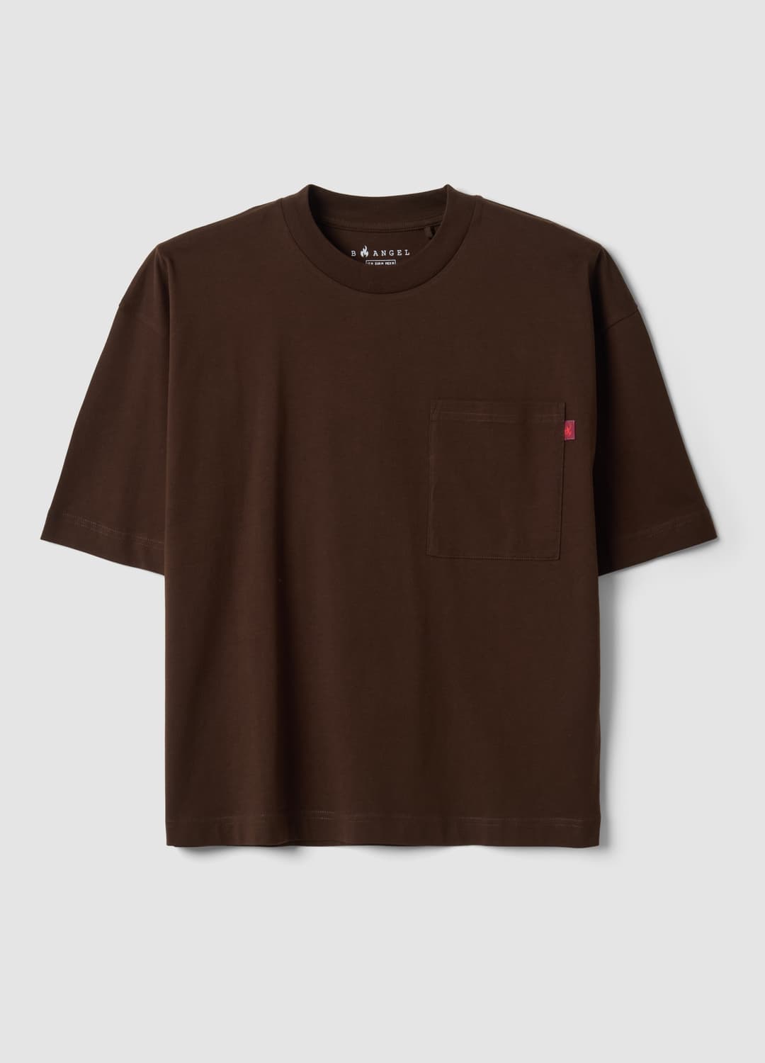 T-shirt Marrone In Puro Cotone Con Taschino Boxy Fit | OVS T-shirt Marrone In Puro Cotone Con Taschino Boxy Fit - 4 | OVS
