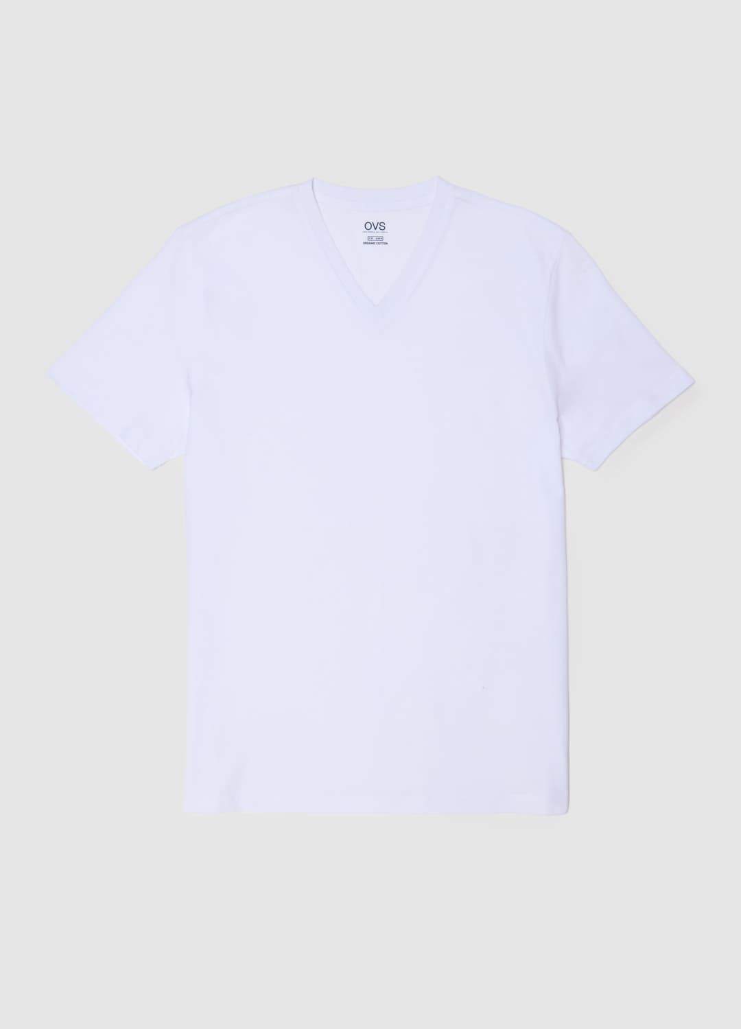 Weißes V-ausschnitt-t-shirt Aus Reiner Bio-baumwolle | OVS Weißes V-ausschnitt-t-shirt Aus Reiner Bio-baumwolle - 4 | OVS