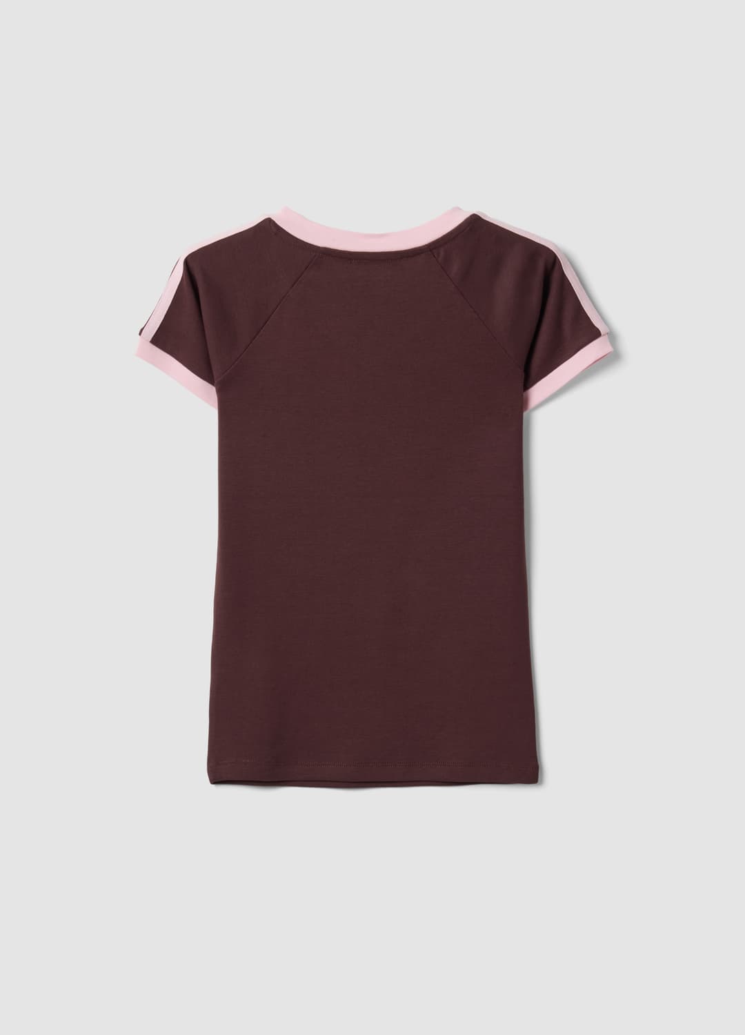 Braunes T-shirt Aus Reiner Baumwolle Mit V-ausschnitt Und Frontprint | OVS Braunes T-shirt Aus Reiner Baumwolle Mit V-ausschnitt Und Frontprint - 6 | OVS