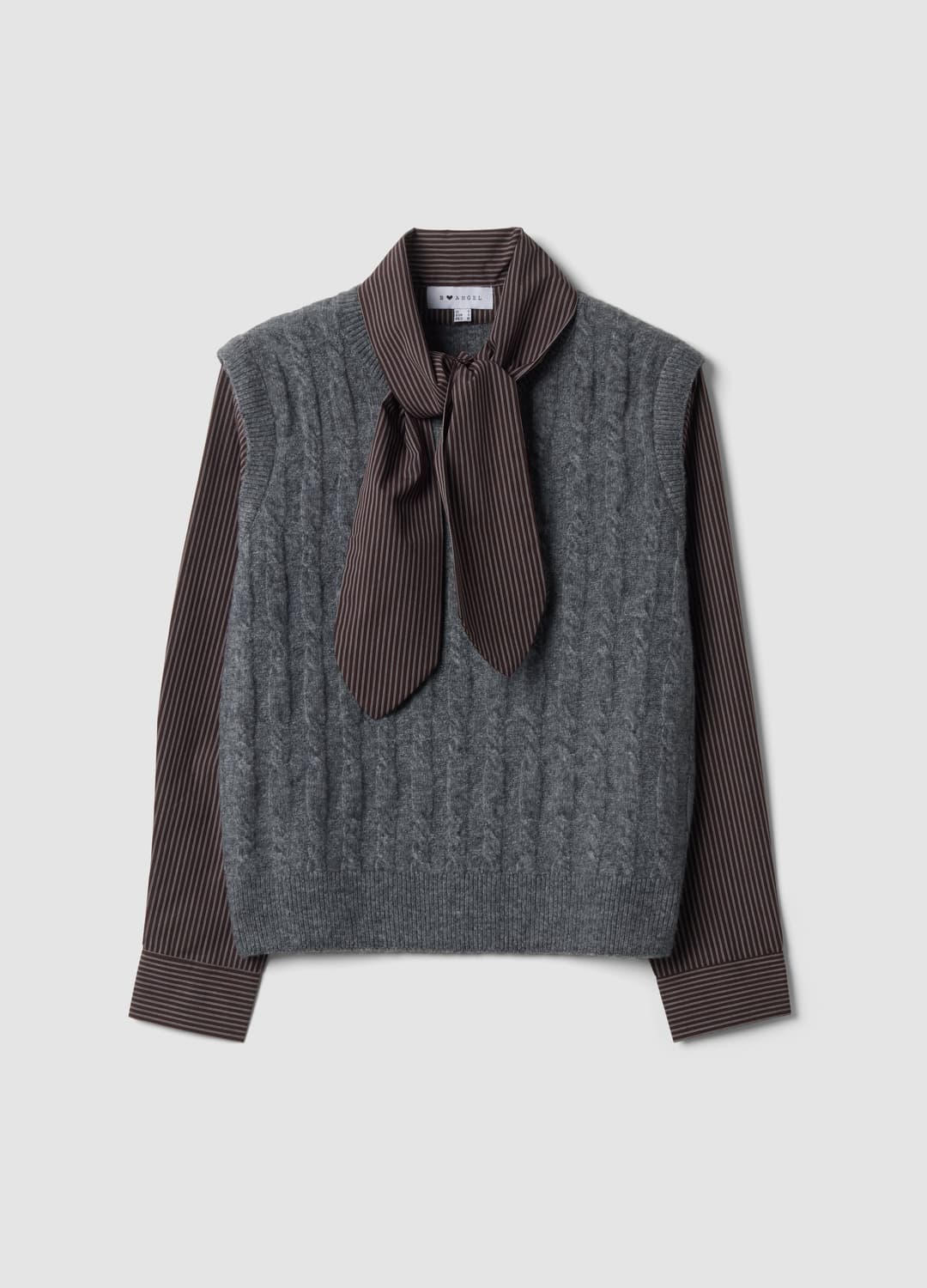 Graues Sweatshirt Aus Stretchmaterial Mit Rundhalsausschnitt | OVS Graues Sweatshirt Aus Stretchmaterial Mit Rundhalsausschnitt - 0 | OVS